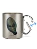 Mr. & Mrs. Panda Tasse Camping Seekuh Happy ohne Spruch in Silber