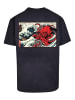 F4NT4STIC Heavy Oversize T-Shirt Octopus Japan in marineblau