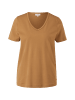 s.Oliver T-Shirt kurzarm in Braun