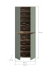 ebuy24 Kleiderschrank Scarpa Staubgrün 70 x 37 cm