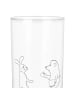 Mr. & Mrs. Panda Wasserglas Hase Igel ohne Spruch in Transparent