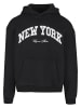 Mister Tee Mister Tee New York Collage Fluffy Hoody in black