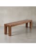 KADIMA DESIGN Esszimmer Sitzbank MUMBAI Massiv-Holz 160 x 45 x 35 cm in Massivholz