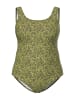 Ulla Popken Badeanzug in gelbgrün