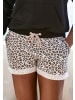 LASCANA Shorts in beige-schwarz