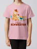 wat? Apparel T-Shirt Lama Kleine Schwester in Rosa