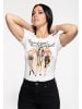 Queen Kerosin Queen Kerosin Basic T-Shirt Support your local Girl Gang in offwhite