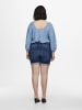 ONLY Carmakoma Jeans-Shorts in Medium Blue Denim