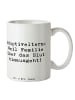 Mr. & Mrs. Panda Tasse Adoptiveltern Liebe mit Spruch in Weiß