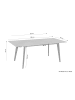 byLiving Tisch mit Auszug OKLAHOMA in Eiche natur - 160-200 x 90, H 76 cm
