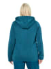 Ulla Popken Sweatjacke in dunkles petrol