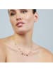 Luxenter necklace in metal alloy and multicoloured zirconia with 18k rosegold finish Huis