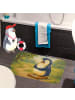 Mr. & Mrs. Panda Badteppich Pinguin Diät Design ohne Spruch in Weiß