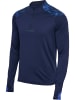 Hummel Halbreißverschluss Sweatshirt Daumenlöcher Hmlblaze26 Herren in MARINE
