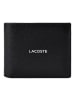 Lacoste Ossian Geldbörse RFID Schutz Leder 12 cm noir