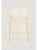 Hessnatur Langarmshirt Rundhals Fitted in natur
