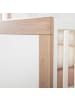 roba Babybett Malo höhenverstellbar 70 x 140 cm - weiß/Eiche