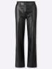 WITT WEIDEN Lederimitat-Hose in schwarz
