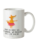 Mr. & Mrs. Panda Tasse Fuchs Ballerina mit Spruch in Weiß