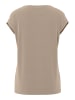 Pieces T-Shirt mit V-Ausschnitt in Silver Mink1