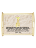 Mr. & Mrs. Panda Deko Tablett Giraffe Blumenkranz mit Spruch in Sandig