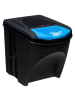 5five Simply Smart Mülleimer mit Trennsystem in schwarz