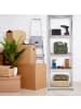 relaxdays 2 x Schwerlastregal in Silber - (B)60 x (H)180 x (T)30 cm
