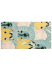 Beliani Kurzflor TUTUT in Bunt/Blau/Gelb - (W) 80 x (L) 150 cm