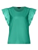 More & More Kurzarmshirt in summergarden green