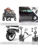 tectake Faltbarer Handwagen Leon mit Bremsen, Belastbarkeit 80kg