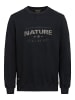 Camel Active Sweatshirt mit Print aus reiner Baumwolle in Schwarz