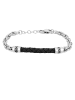 Adeliás Damen Armband aus Edelstahl 21 cm in silber