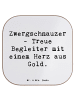 Mr. & Mrs. Panda Untersetzer Spruch Zwergschnauzer Herz mit Spruch in Weiß
