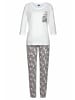 Vivance Active Pyjama in schwarz-weiß, schwarz-pink