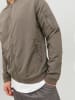 Jack & Jones Leichte Bomber Jacke Übergangs Blouson JJERUSH in Hellgrau