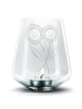 Mr. & Mrs. Panda Gravur Teelicht Blume Sonnenblume ohne Spruch in Transparent