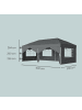 SONGMICS Pavillon Sheld in Dunkelgrau - (B)300 x (H)264 x (T)600 cm