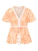 IZIA Damen Bluse in Orange Weiss