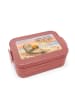 Mr. & Mrs. Panda Bentobox Robbe Pommes Design mit Spruch in Rot Pastell