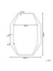 Beliani Wandspiegel NIRE in Grau - (W) 60 x (H) 80 x (L) 3 cm Vertikal
