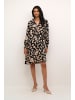 Kaffe Kleid KAbeathe Relaxed fit in Black/Sand Leo Print