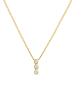 Elli DIAMONDS  Halskette 585 Gelbgold Kreis, Geo in Gold