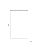 Beliani Kurzflor ANTERO in Weiß - (W) 160 x (L) 230 cm