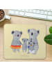 Mr. & Mrs. Panda Mousepad Koala Familie ohne Spruch in Gelb Pastell