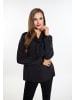 faina Damen Schluppenbluse in Schwarz