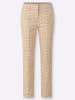 Heine Druckhose in camel-ecru-bedruckt