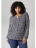 Aniston PLUS Langarmshirt in schwarz-weiß
