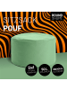 Lumaland Sitzsack-Hocker Pouf rund 50l pastellgrün  grün