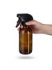 relaxdays 4 x Sprühflasche in Braun/ Schwarz - 500 ml