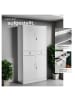 tectake Büroschrank Cosmo mit 2 Schubfächern 40x80x180cm
